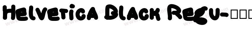 Helvetica Black Regu字体转换